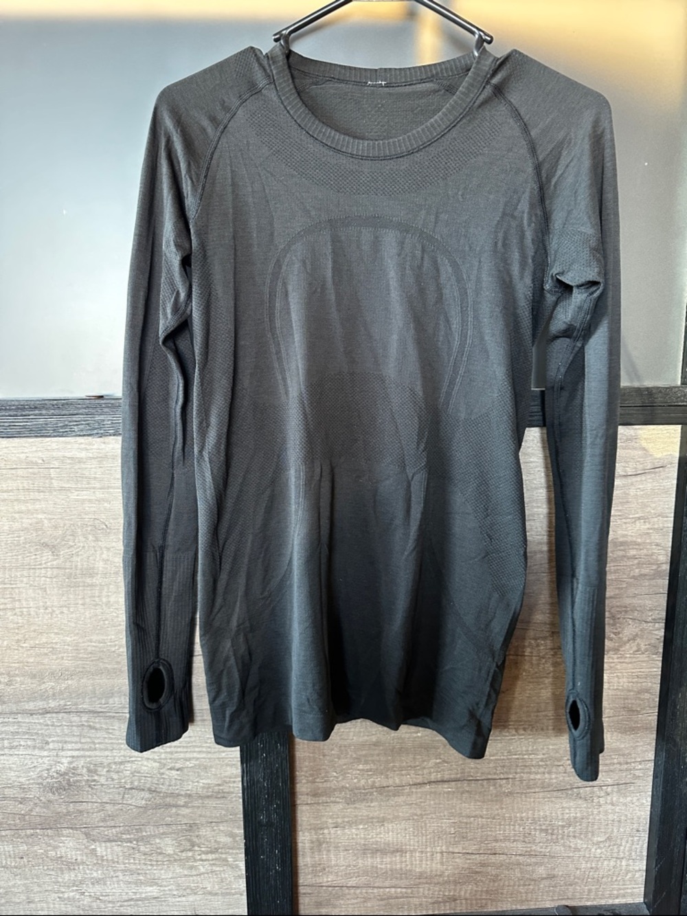 lululemon athletica Black Long Sleeve Seamless Crew Top